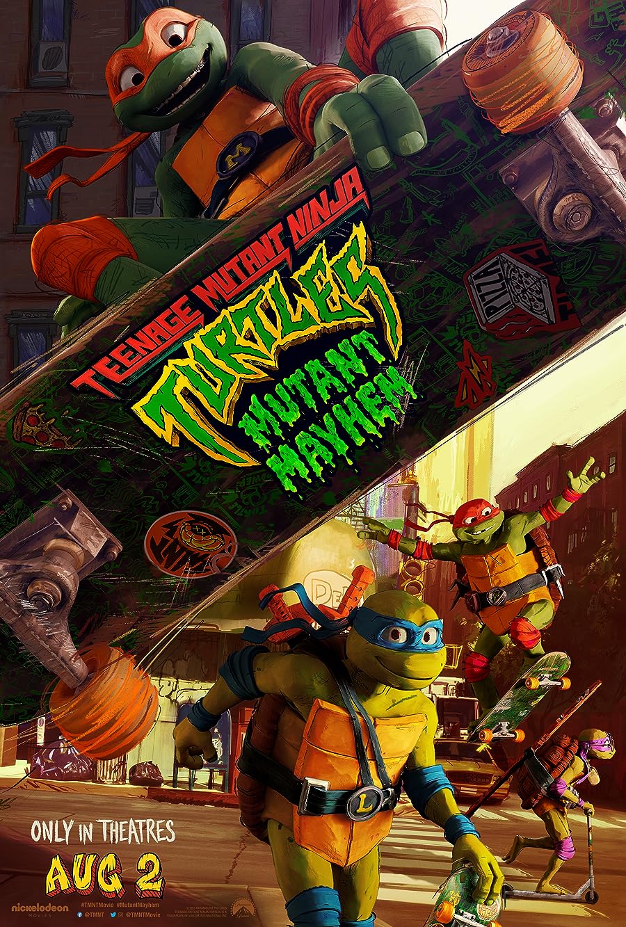 دانلود فیلم لاک‌پشت‌های نینجای نوجوان: آشوب جهش یافته Teenage Mutant Ninja Turtles: Mutant Mayhem 2023