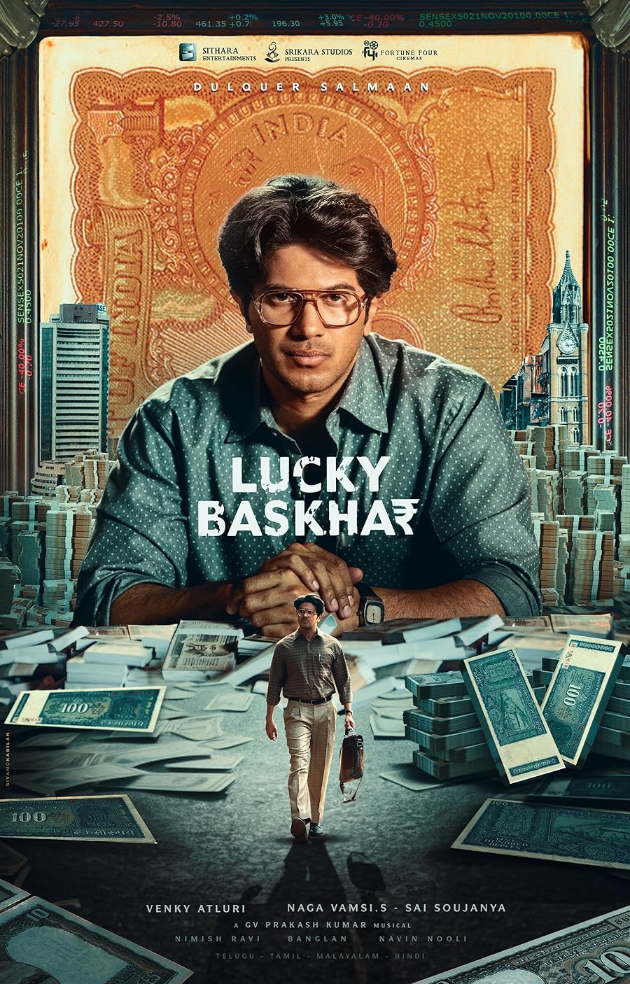 دانلود فیلم باسخار خوش‌شانس Lucky Baskhar 2024